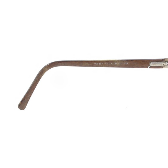 Prada VPR 60H 7BP-1O1 Brown Bronze Half Rim Eyeglasses Frames 51-18 135 Italy - Picture 10 of 12